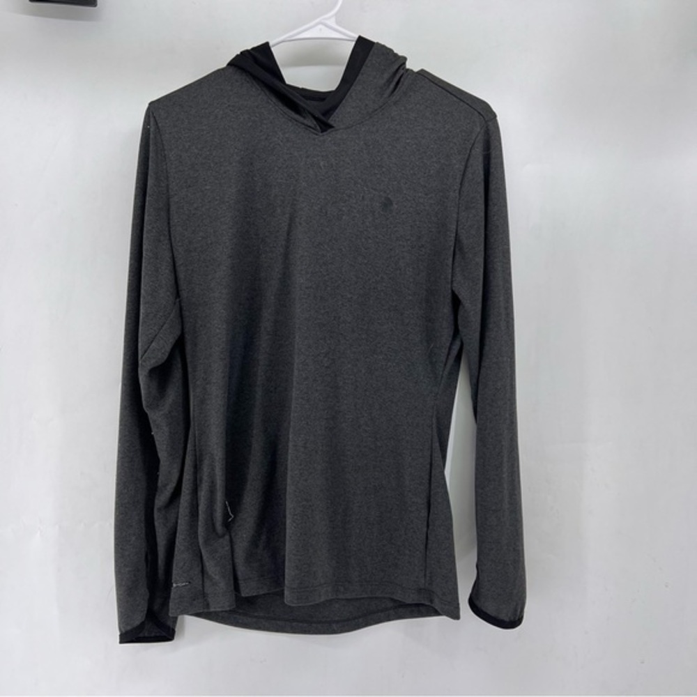 The North Face Men's Long Sleeve Hooded Tee - Dark Gray